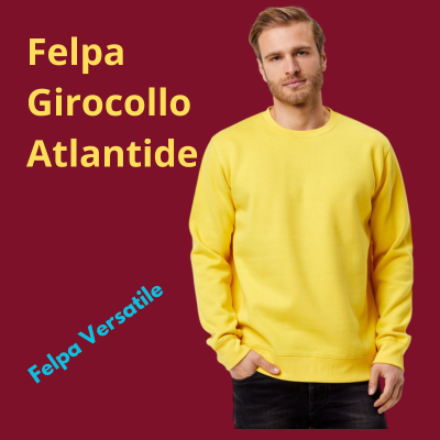 Felpa girocollo ricamata col logo