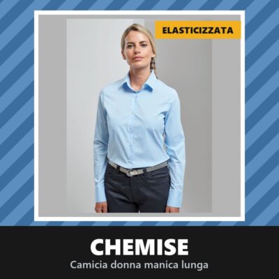 Camicia Chemise Donna Manica Lunga