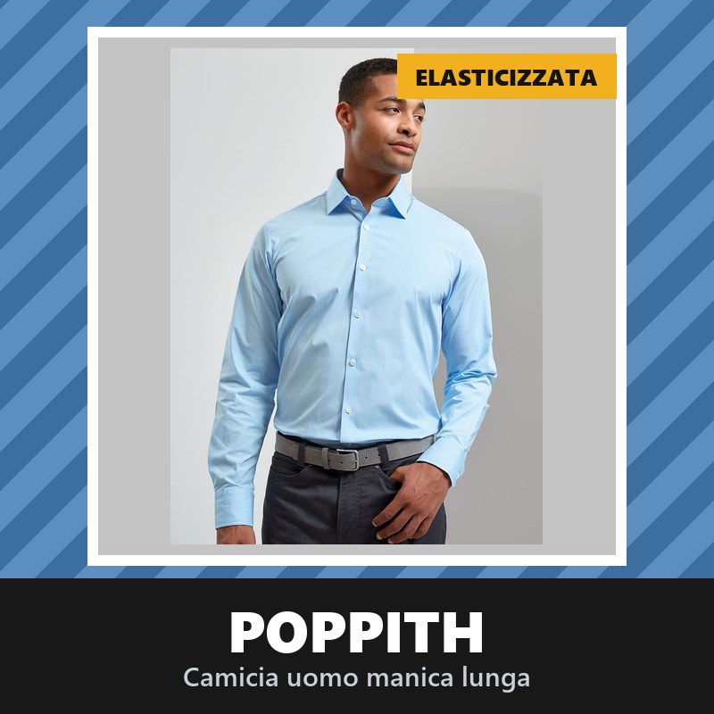 Camicia Poppith Uomo Manica Lunga