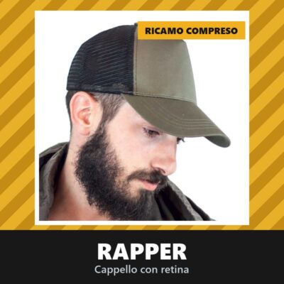 Cappello Baseball Rapper con Retino