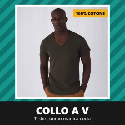 T-Shirt Uomo Collo a V