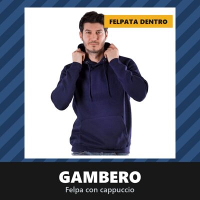 Felpa con Cappuccio Gambero