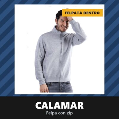 Felpa con Cerniera Calamar
