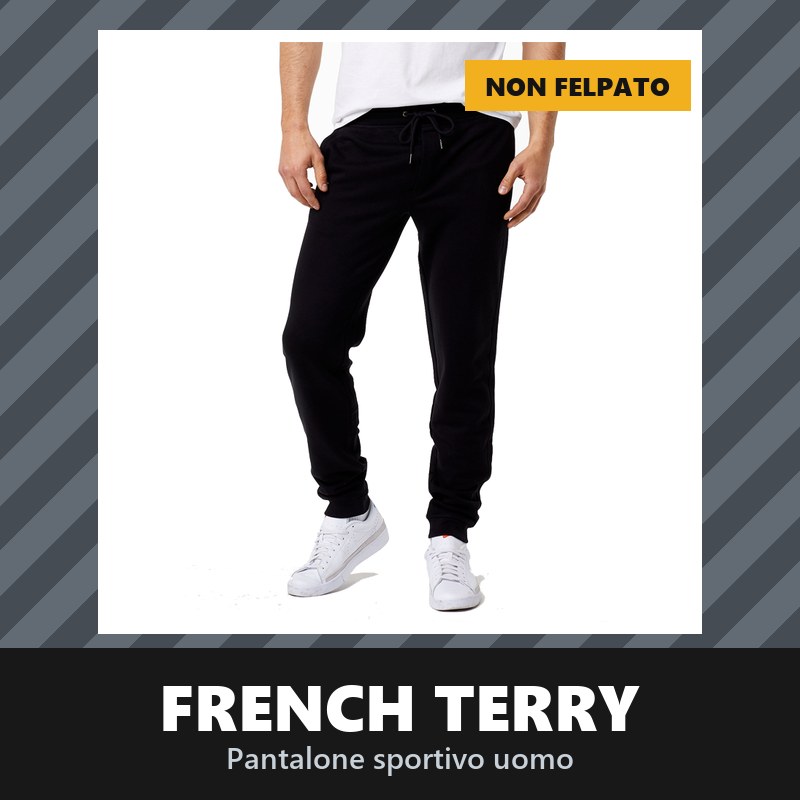 Pantalone French Terry con polsini