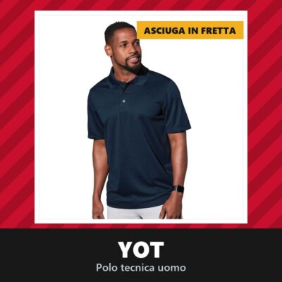 Polo Tecnica Uomo Personalizzata con Ricamo – YOT