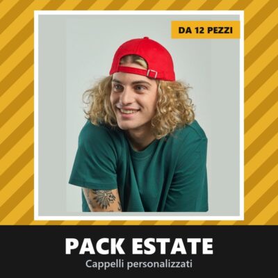 Cappelli Personalizzati con Logo o Scritta - Pacchetto da 12