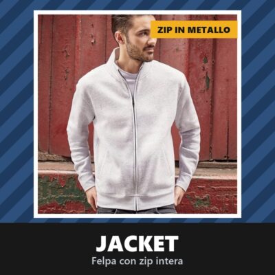 Felpa JACKET con Cerniera